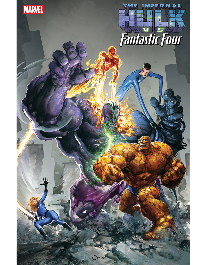 Marvel Comics Infernal Hulk Vs. Fantastic Four #1 Clayton Crain Variant