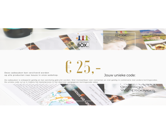 Cadeaubon € 25