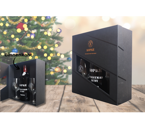 Kopke Geschenkdoos Christmas Ruby met 2 glazen Kopke Geschenkdoos Christmas Ruby met 2 glazen