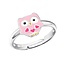 Ring uil zilver