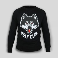 Wolf Clan Black Crewneck