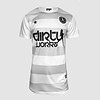 Dirty Workz - White / Grey Soccer Shirt