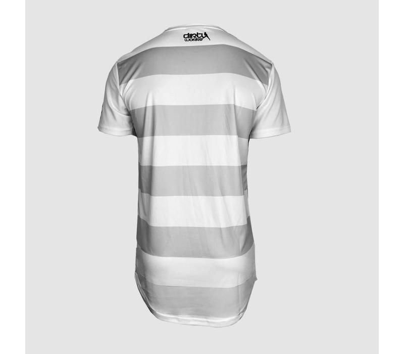 Dirty Workz - White / Grey Soccer Shirt