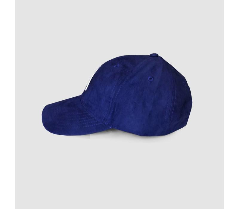 iconic Blue Suede Cap