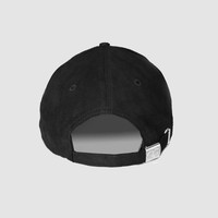 suede baseball cap black