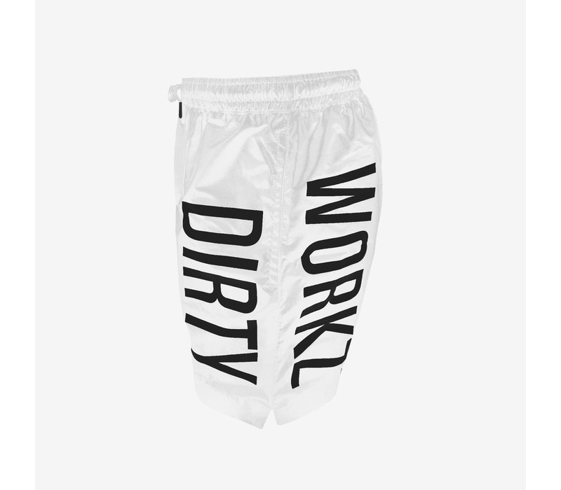 Dirty Swim Shorts - White