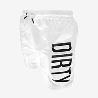 Dirty Swim Shorts - White