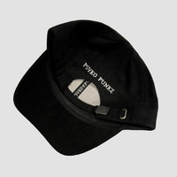 Psyko Punkz - White Logo Suede Cap