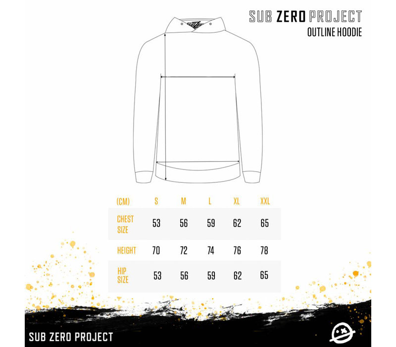 Sub Zero Project - Outline Hoodie White/Red