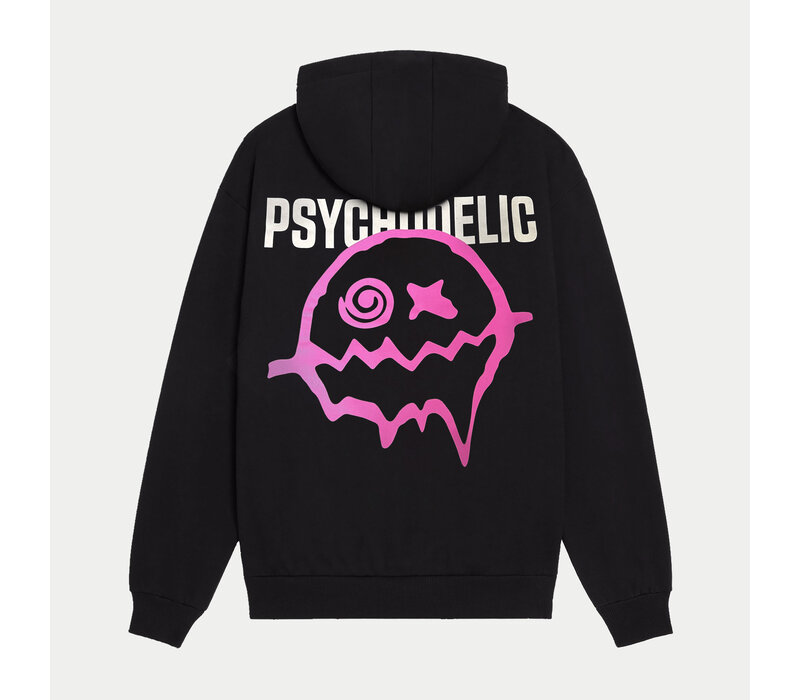 PSYCHODELIC PINK SMILEY HOODIE