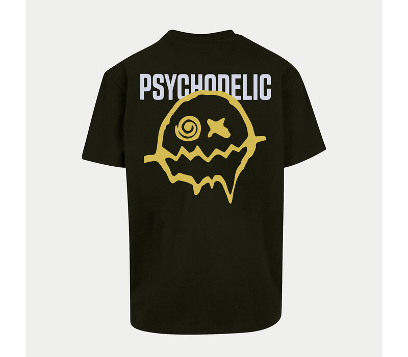 PSYCHODELIC YELLOW SMILEY  T-SHIRT