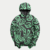 Sub Zero Project - Distorted Green Smileys Hoodie