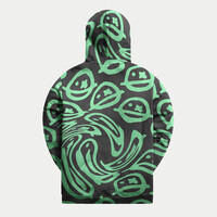 Sub Zero Project - Distorted Green Smileys Hoodie