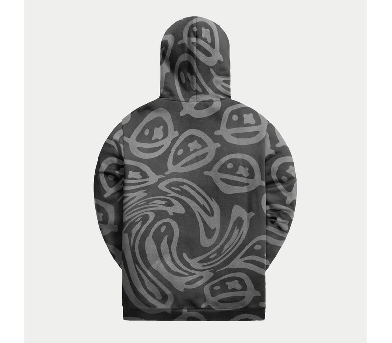 Sub Zero Project - Distorted Grey Smileys Hoodie