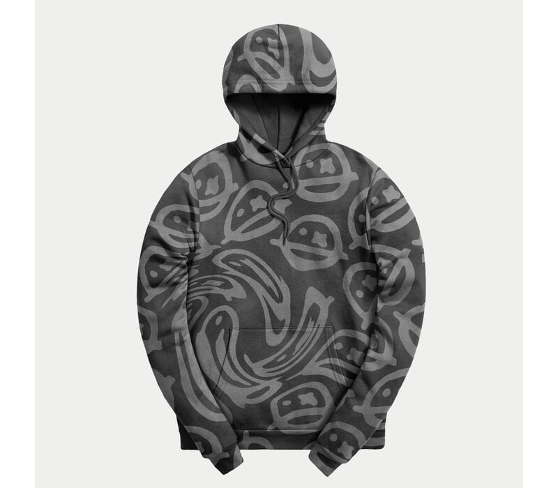 Sub Zero Project - Distorted Grey Smileys Hoodie