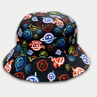 Allover Smileys Reversible Bucket Hat