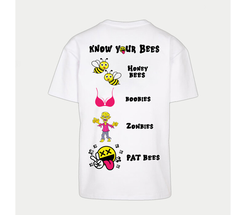 Pat Bees - White T-Shirt