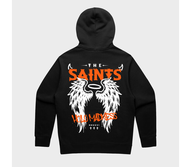 Holy Madness 2026  Black Hooded Sweater