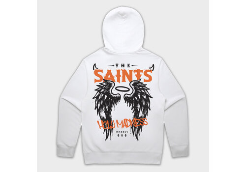 Holy Madness 2026  White Hooded Sweater