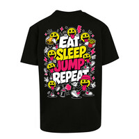 Pat B - Eat Sleep Jump Repeat T-Shirt Black