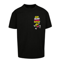 Pat B - Eat Sleep Jump Repeat T-Shirt Black