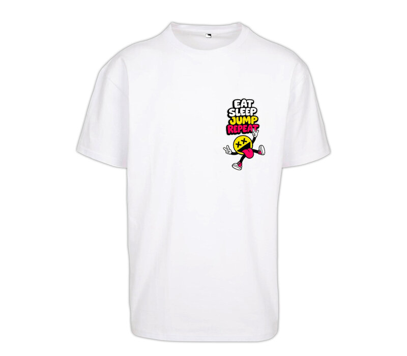 Pat B - Eat Sleep Jump Repeat T-Shirt White
