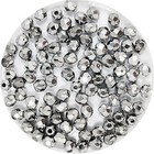Facetkraal - Zilver metal - Glas e354 - 3mm