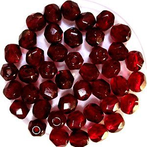 Facetkraal - Garnet - Glas - 5mm