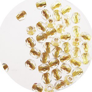 Facetkraal - Crystal goud gat - Glas u260 - 4mm