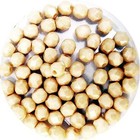 Facetkraal - Beige opaque blink - Glas (r15) - 4mm