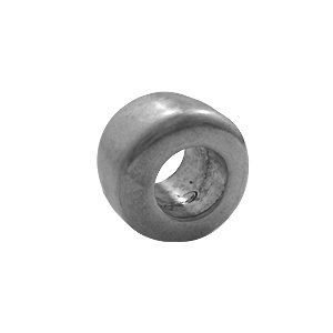 Ring - Oud zilver - Acryl - 27x18mm