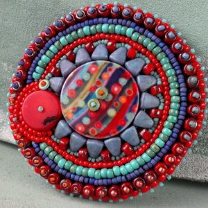 Publiek schema - Nib-Bits beads - Hippie brooch