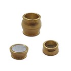 Magneetslot - Goudkleur - Metaal - 15x14mm/10mm koord