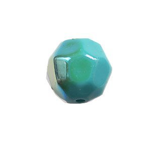 Facetkraal - Turquoise ABx2 - Resin - 14mm