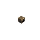 Tussenstuk blokje - Oud goud - 4mm
