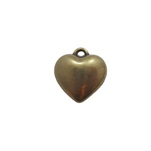 Hanger hart - Oud goud - Acryl - 22mm