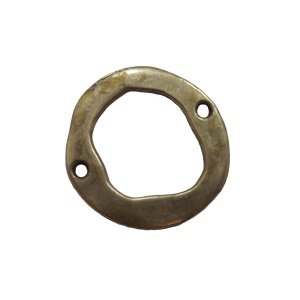Grillige ring 2 gaten - Bronskleur - 30mm