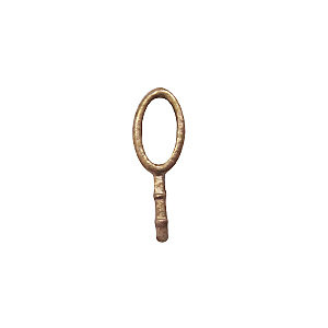 Hanger oog - Brons - 7x4mm