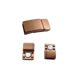 Magneetslot - Rosé goud - 17x8mm/gat 6x2mm