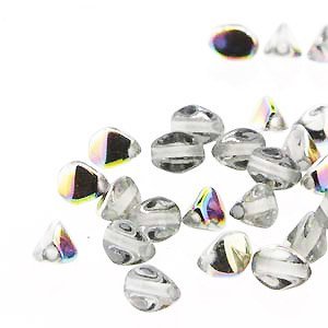 Pinch Beads - 7mm - Crystal Vitrail