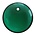 Puca Vintage - Lentil Pendant - 12x12x3.5 - Emerald