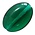 Puca Vintage - Oval - 16x11x4 - Emerald