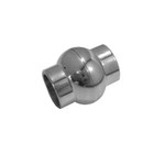 Bol magneet slot - Zilverkleur - Stainless steel - 22x18mm/gat 12mm