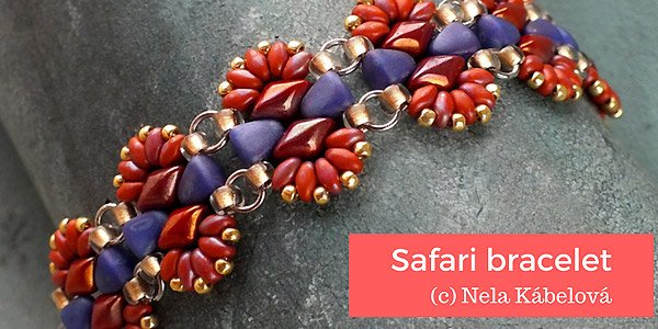 DIY tutorial: Safari bracelet met GemDuo beads