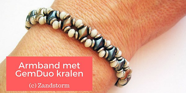 DIY video: Eenvoudige armband met GemDuo beads