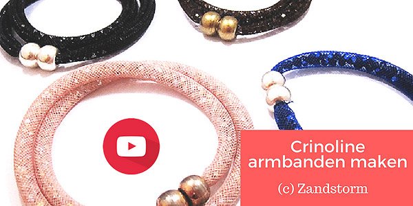 DIY video: Crinoline armbanden maken