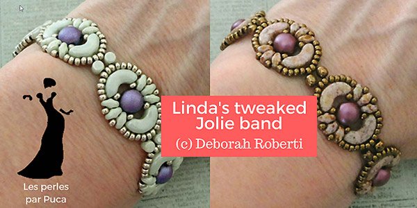 DIY tutorial: Linda's tweaked Jolie armband