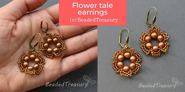 DIY tutorial: Flower Tale earrings