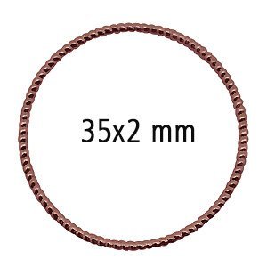 Cirkel fantasie - Rosé - Metaal - 35x2mm