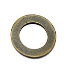 Ronde platte ring - Bronskleur - Metaal - 22mm